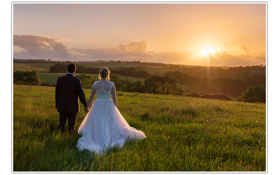 Devon Wedding sunset