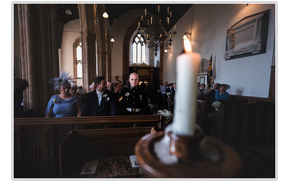 Wedding at Crowcombe Church